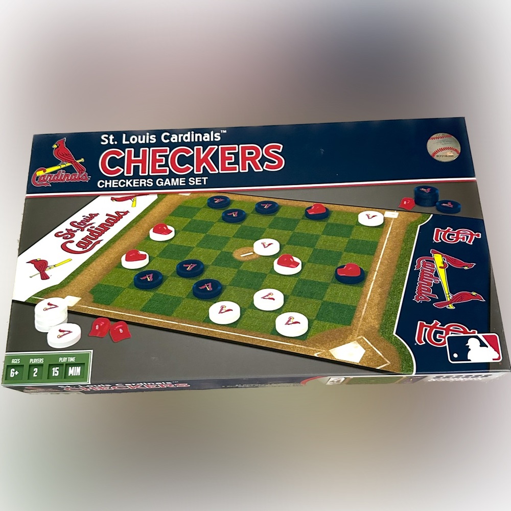 NIB ST.LOUIS CARDINALS CHECKERS Game sealed MLB Baseball Sports